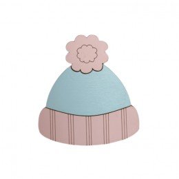 Wooden needle organizer - Blue hat
