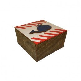 Caja de madera - Ballena