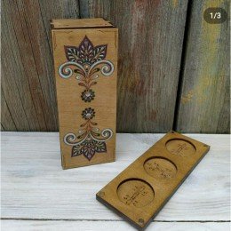 Wooden box for embroidery must-haves - Pattern