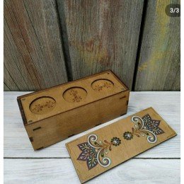 Wooden box for embroidery must-haves - Pattern