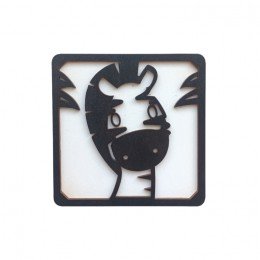 Caja de madera - Cebra