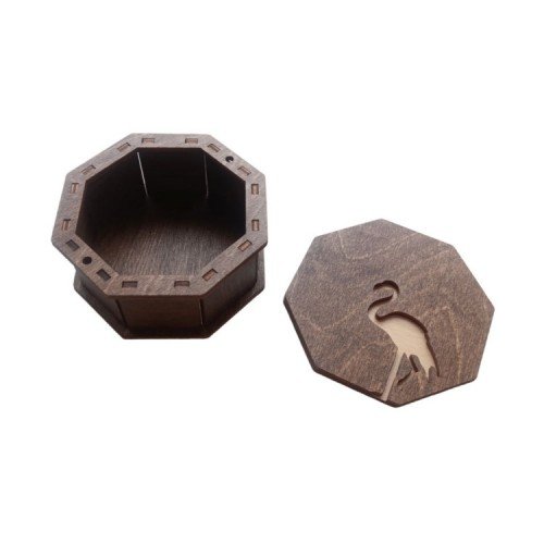 Caja de madera - Flamencos
