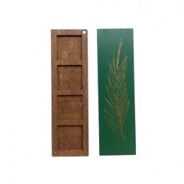 Wooden bead organizer - Leaf Green