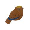 Magnetic needle minder - Bird blue