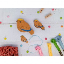 Magnetic needle minder - Bird blue