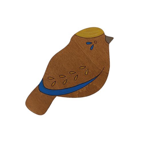 Magnetic needle minder - Bird blue