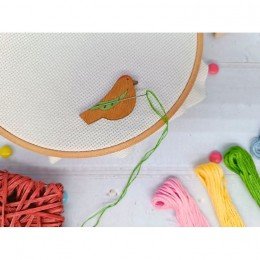 Magnetic needle minder - Bird green
