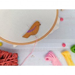 Magnetic needle minder - Bird pink