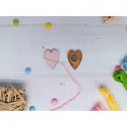 Magnetic needle minder - Pink heart