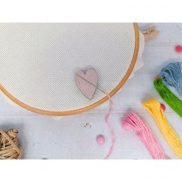 Magnetic needle minder - Pink heart