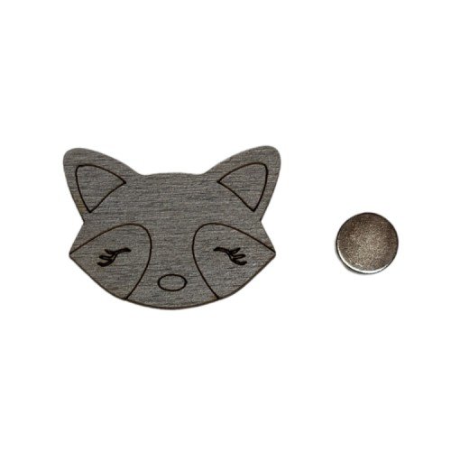 Magnetic needle minder - Raccoon