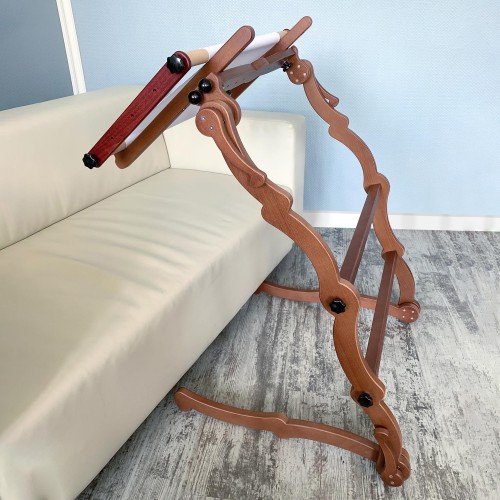 Dubko adjustable floor embroidery stand with support for frame