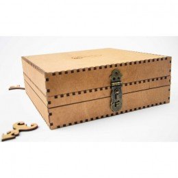 Thread and needle organizer - Walnut, 210 slots