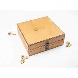 Thread and needle organizer - Walnut, 210 slots