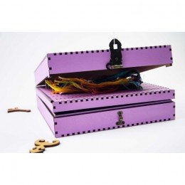 Thread and needle organizer - Lavander, 210 slots