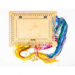 Thread and needle organizer - Walnut, 66 slots