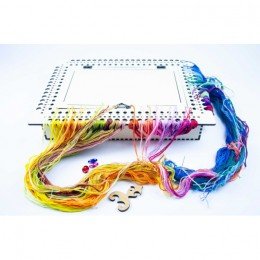 Thread and needle organizer - Ivory, 66 slots