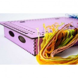 Thread and needle organizer - Lavander, 66 slots