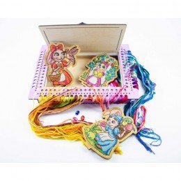 Thread and needle organizer - Lavander, 66 slots