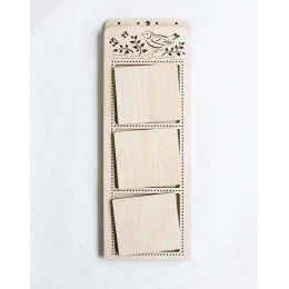 Bastidor calado para bordado decorativo - Pájaro