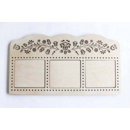 Bastidor calado para bordado decorativo - Flores silvestres