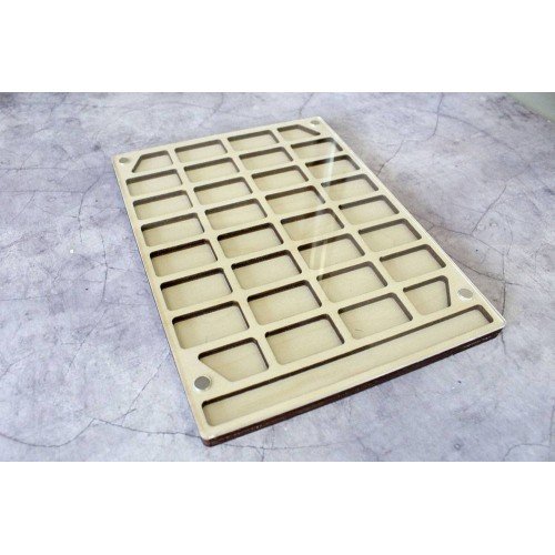 Covered bead organizer - Straight No. 1