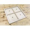 Covered frame for magnets for decorating embroidery