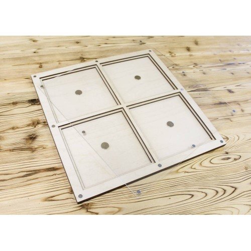 Covered frame for magnets for decorating embroidery