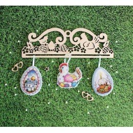 Soporte para decorar bordados - Pollitos