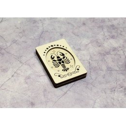 Wooden needle organizer - Cancer