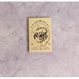 Wooden needle organizer - Scorpio