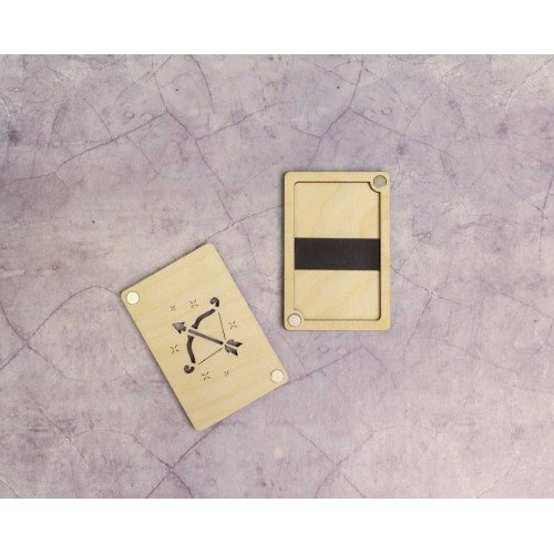 Wooden needle organizer - Sagittarius