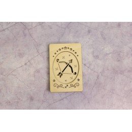 Wooden needle organizer - Sagittarius