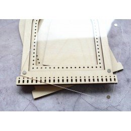 Bastidor para decorar bordados - Reloj de cristal nº 1