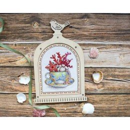 Bastidor para decorar bordados - Reloj de cristal nº 1