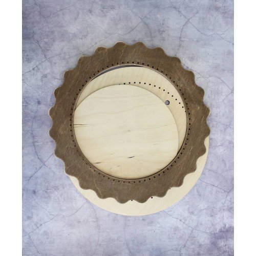 Frame for decorating embroidery brown No. 2