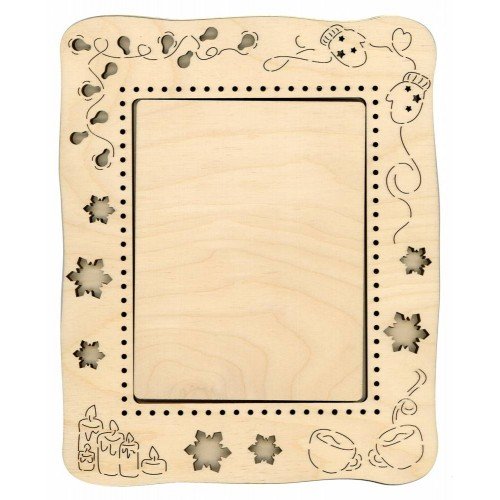 Frame for decorating embroidery - Chrismas’s warmth, vertical No. 1