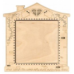 Frame for embroidery decoration - Haunted House No. 1