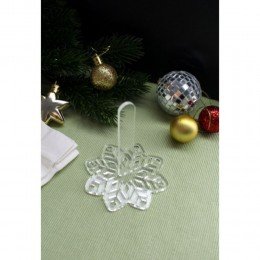 Soporte de plástico para decorar bordados - Copo de nieve