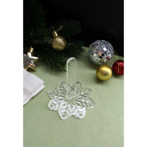 Plastic stand for decorating embroidery - Snowflake