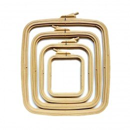 Nurge square plastic hoops brown