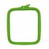 Nurge square plastic hoops green