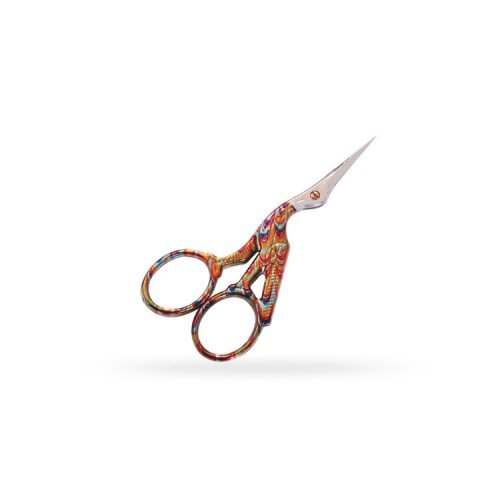 Premax 10556 Stork embroidery scissors red-blue