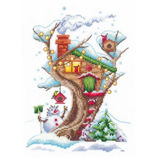 Andriana - Houses in the trees. Snowy
