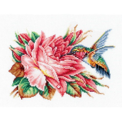 Andriana - Hummingbird and rose