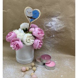 Kind Fox - Topper. Corazón. Dos mitades