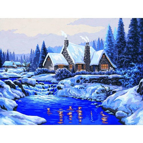 Printed tapestry canvas - Reflections in the Snow