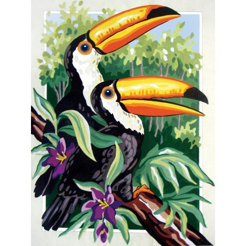 Printed tapestry canvas - Macaws