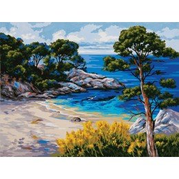 Printed tapestry canvas - The Rocky Bay