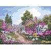 Printed tapestry canvas - Flower Gate